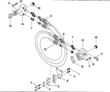 Intercooler Assembly Diagram and Parts List for 2545E10V  Ingersoll Rand Compressor